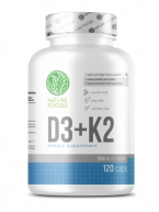 Nature Foods Vitamin D3+K2 120 caps